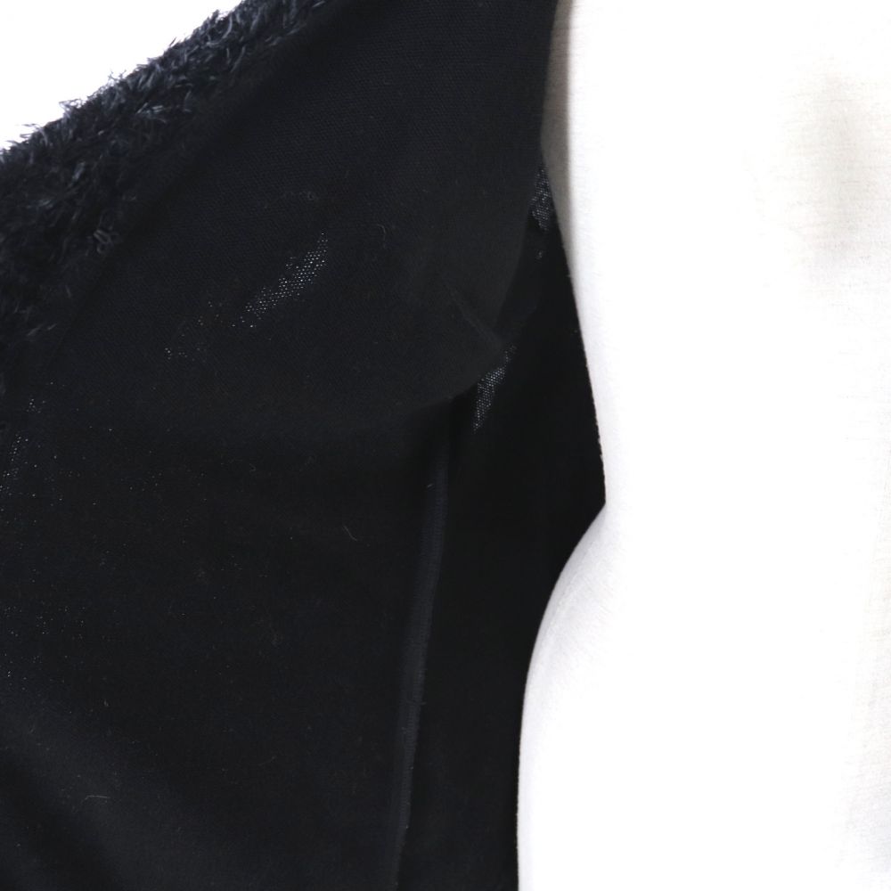 【中古】極美品◎正規品 日本製 レオナール ファッション 0327770 レディース シャギーニット使い ロングニットコート ブラック／黒 サイズ40  | 衣類＆ブランドリサイクル GREEN