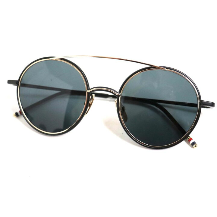 THOM BROWNE TB-108 メガネフレーム ブラック×金 ユニセックス THOM 