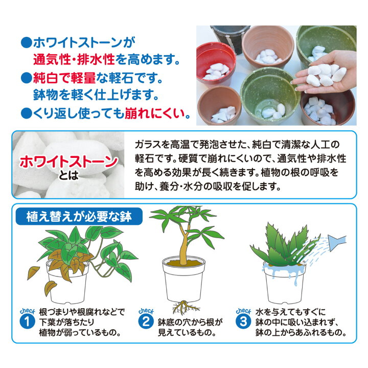 楽天市場 鉢底石 きれいな鉢底石 0 5l 花ごころ 観葉植物 鉢花 ガーデニング 園芸 ビギナー向け 初心者向け グリーンエイド