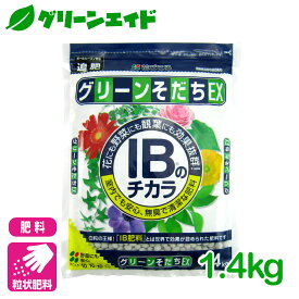 ＼期間限定！購入点数に応じて使える最大10%OFFクーポン発行中！／肥料 定番 グリーンそだちEX IBのチカラ 1.4kg 花ごころ ガーデニング 園芸 鉢花 草花 観葉植物 ビギナー向け 初心者向け