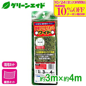 \10/25(土)まで!先着限定最大10%OFFクーポン発行中!/園芸用ネット 野菜すくすくネットワイド 3×4m マツモト 誘引ネット 家庭菜園 園芸 ガーデニング 初心者向け ビギナー向け 応援セール