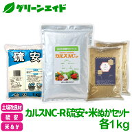 ＼明日開催！全品ポイント5倍キャンペーン実施予定！／カルスNC-R 硫安・米ぬかセット 各1kg リサール酵…