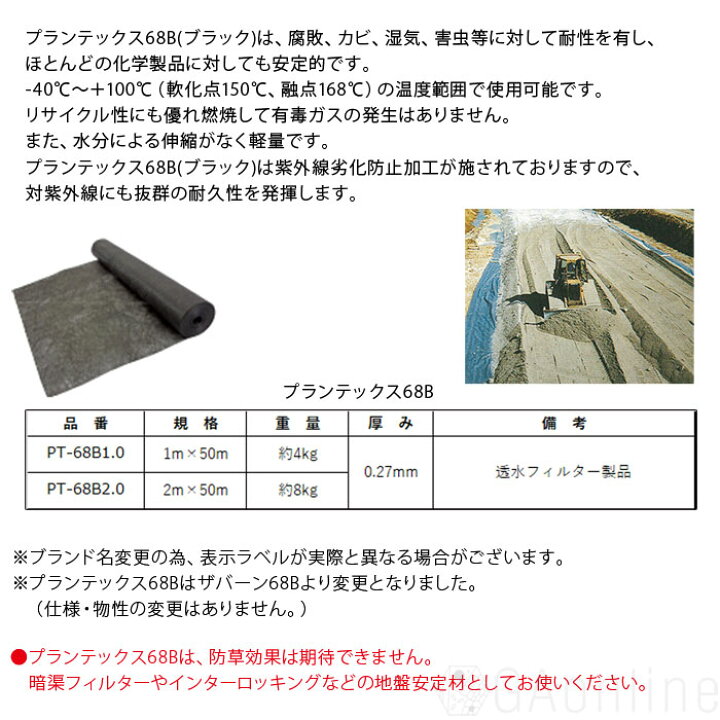 かわいい~!」 デュポン 防草シート ザバーン プランテックス 125BB 幅2m×長さ50m お買得2本セット 不織布タイプ デュポン 防草シートザバーン 幅2m×長さ50m (125BB)