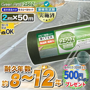 yGg[őSiP10{zdގ̂ߋȂčłȂhV[g xm100ānhV[g Gh~V[g G΍ GreenArts250Z 2m×50m O[ DIY