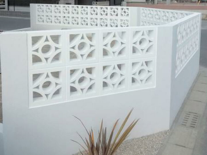 楽天市場 ポイント2倍 クーポン付 1個 約0 15平米 花ブロック スクリーンアート 39cm 39cm 12cm 積み 門塀 壁 国産 ブレックス 森ブロック工業 コンクリートブロック おしゃれ 基本色 グレー 石材 防草シート 人工芝のga