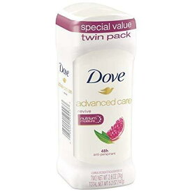 【追跡可能海外メール便】保湿成分を含む制汗剤！！ ダヴ Dove 制汗剤 2個セット ザクロとレモンバーベナの香り 2.6oz(2個で5.2oz) デオドラント 匂い ワキ ワキガ