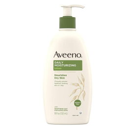 【エクスプレス便】Aveeno Daily Moisturizing Body Lotion with Soothing Oat and Rich Emollients to Nourish Dry Skin 18 Fl Oz アビーノ デイリー モイスチャライジング ボディローション 乾燥肌　無香料 ボディケア　保湿 532ml