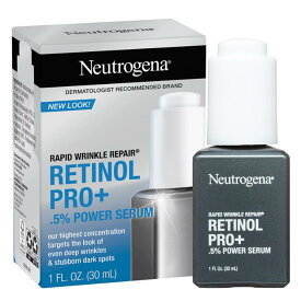 【エクスプレス便】ニュートロジーナ　ラピッドリンクルリペア　レチノールプロ+.5%　美容液 Neutrogena Rapid Wrinkle Repair Retinol Pro+.5% Power Facial Serum 1 fl. oz.　30ml　スキンケア　美容液