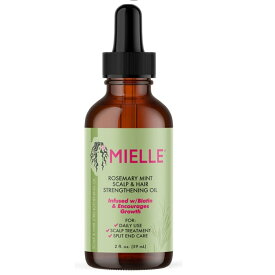 【追跡可能海外メール便】Mielle Organics Rosemary Mint Scalp & Hair Strengthening Oil All Hair Types, 2oz ヘアオイル ヘアケア オイル 保湿 スカルプ