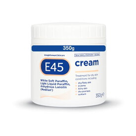 【エクスプレス便】E45 ボディークリーム E45 Dermatological Cream Treatment for Dry Skin Conditions (350g)【送料無料】