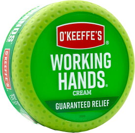 【追跡可能海外メール便】O'Keeffe's Working Hands Hand Cream for Extremely Dry , Cracked Hands, 3.4 Ounce Jar オキーフス　ワーキングハンドクリーム 【送料無料】