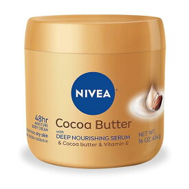 【エクスプレス便】NIVEA Cocoa Butter Body Cream with Deep Nourishing Serum Cocoa Butter Cream for Dry Skin 16ozニベア ココアバター ボディ クリーム ディープナリッシング セラム配合 乾燥肌用ココアバター クリーム 454g