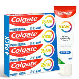 【エクスプレス便】【 お得な4本セット】コルゲート Colgate Total Whitening Toothpaste Gel 10 Benefits Whitens Teeth and Provides Sensitivity Relief Mint Flavor 4 Pack 5.1 Ozトータル ホワイトニング歯磨き粉ジェル 白い歯 知覚過敏