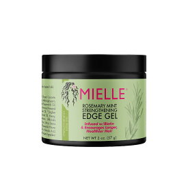 【追跡可能海外メール便】Mielle Organics Rosemary Mint Strengthening Edge Gel Biotin & Essential Oil 2oz ミエーレ ローズマリーミント エッジジェル ビオチン & エッセンシャルオイル 57g