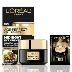 ロレアルパリ ミッドナイト アイクリーム L'Oreal Paris Age Perfect Cell Renewal Midnight Eye Cream 0.5oz 乾燥 ハリ ナイトクリーム 14g 【追跡可能海外メール便】