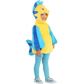 フランダー コスプレ リトルマーメイド 男の子 子供用 幼児用 キッズ ハロウィン コスチューム (18ヵ月,2T,4Tサイズ）Disney Plush Flounder Costume for Toddlers 公式ライセンス 【エクスプレス便】