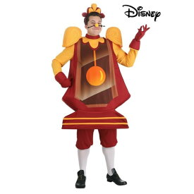 【エクスプレス便】ディズニー コスプレ コグスワース 時計 美女と野獣 コスチューム 大人用 5点セット 衣装　Adult Disney's Beauty and the Beast Cogsworth Authentic Halloween Costume 公式ライセンス