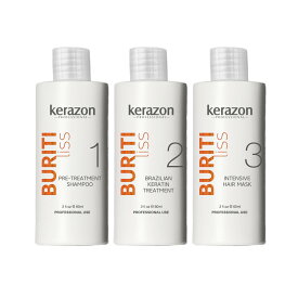 【エクスプレス便】Kerazon Professional Brazilian Keratin Treatment Complex Blowout KERAZON kit 2oz(3pack)ケラゾンプロフェッショナル ブラジリアン ケラチン トリートメント コンプレックス ブローアウト KERAZON キット 3本セット(60ml x3)