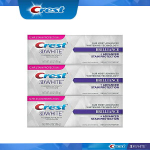 【エクスプレス便】 Crest 3D Brilliancemint 4.1oz pack of 3 エクスプレス便 【116g お得な3本セット】 4.1oz クレスト Crest 3Dホワイト ブリリアンスミント 3本セット
