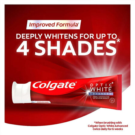 楽天市場 海外メール便 お得な2本セット 新パッケージ コルゲート Colgate Optic White Advanced Teeth Whitening Pack Of 2 ホワイト 90g ２本セット ホワイトニング 歯磨き粉 海外トレンド グリーンバスケット