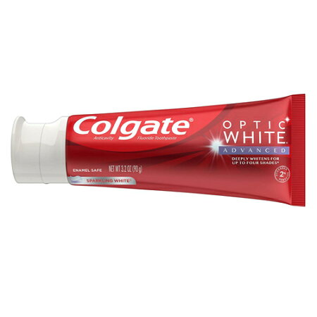 楽天市場 海外メール便 お得な2本セット コルゲート Colgate Optic White Advanced Teeth Whitening Pack Of 2 ホワイト 90g ２本セット ホワイトニング 歯磨き粉 海外トレンド グリーンバスケット