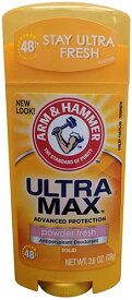 【追跡可能海外メール便】Arm & Hammer Deodorant Antiperspirant Solid Powder Fresh Stick 2.6 oz アーム&ハンマー デオドラント スティック73g
