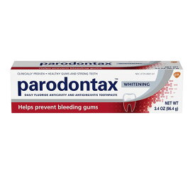 【追跡可能海外メール便】 Parodontax Whitening Toothpaste for Bleeding Gums 3.4oz パロドンタックス　ホワイトニング歯磨き粉　1本　96.4g ホワイトニング　白い歯