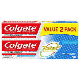 【追跡可能海外メール便】 【お得な2本セット】Colgate Total Whitening Toothpaste 4.8oz コルゲート トータルホワイトニング 歯磨き粉 136g 2本セット ホワイトニング 歯磨き粉