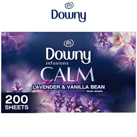 【エクスプレス便】ダウニー ドライシート ラベンダー & バニラ 200枚 乾燥 柔軟剤　Downy Lavender Vanilla Bean Dryer Sheets 200ct