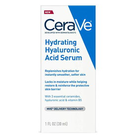 【追跡可能海外メール便】CeraVe Hydrating Hyaluronic Acid Serum 1oz 30ml セラヴィ ハイドレーティングヒアルロン酸美容液【送料無料】ヒアルロン酸　乾燥肌　美容液　保湿