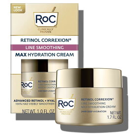 【エクスプレス便】RoC Retinol Correxion Max Daily Hydration Daily Face Moisturizer 1.7oz レチノール・ヒアルロン酸配合クリーム　加齢　予防　エイジングケア【送料無料】