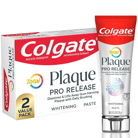 【追跡可能海外メール便】【お得な2本セット】Colgate Total Plaque Pro Release Whitening Toothpaste 3.0oz Pack of 2コルゲート トータルプラーク プロリリース ホワイトニング歯磨き粉 85g（2本セット）白い歯　　　過敏症予防