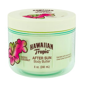 【エクスプレス便】Hawaiian Tropic After Sun Lotion Moisturizer and Hydrating Body Butter with Coconut Oil 8oz ハワイアントロピック アフターサン ボディーバター 240ml　ボディクリーム　ボディケア　日焼け後