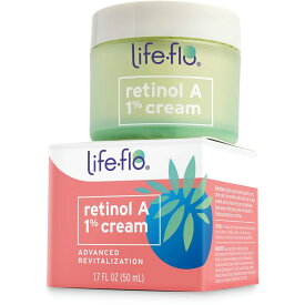 【エクスプレス便】Life-flo Retinol A 1% レチノールA 1％、アドバンスドクリーム 50ml Advanced Revitalization Cream　Refines Skin & Diminishes Look of Fine Lines & Wrinkles 1.7oz