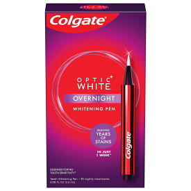 【追跡可能海外メール便】 Colgate Optic White Overnight Teeth Whitening Pen 0.08oz コルゲートオーバーナイトホワイトニングペン 2.5ml ホワイトニングケア　ホワイトニング　白い歯