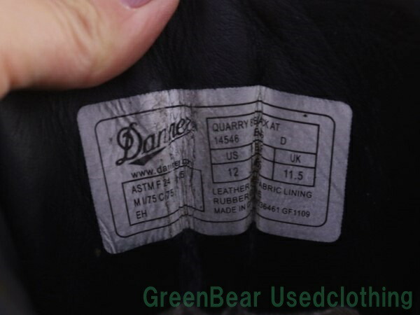 【古着】ビンテージ【ダナー Danner】ワークブーツ スチールトゥ 黒 ブラック メンズ 12D 30cm【P355】【中古】 | 古着屋Green  Bear楽天市場店