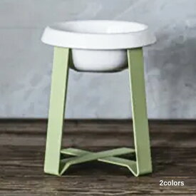 【ペコロ】Food Stand（フード スタンド）　Ltall／深型陶器　Ltall／ホワイト深型陶器【15時までの注文で当日発送 正規品 フードボウル 犬用 猫用 老犬 老猫 子犬 子猫】