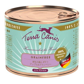 【テラカニス】テラカニス　グレインフリー　鹿肉　200g【15時までの注文で当日発送 正規品 ウェットフード 犬用 成犬】
