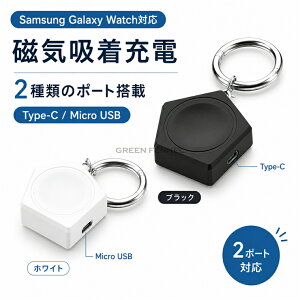 Galaxy watch Ultra 2025 �[�d�X�^���h �K�p Galaxy watch 8 Galaxy Watch 8 Classic Galaxy Watch Ultra Galaxy Watch 7 Type-C/Micro USB �g�ѕ֗� �J���r�i�t�� �T���X���E�H�b�`�[�d��ėp 1�� ���C�z�� ���s�p �֗��� �[�d