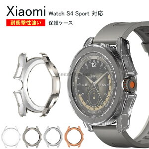 For Xiaomi Watch S4 Sport �p �P�[�X xiaomi watch S4 Sport �ی�J�o�[ Xiaomi Watch S4 Sport �P�[�X ���b�L / �N���A �t���ی� �t�B������� TPU �V���I�~ �E�H�b�` S4 �X�|�[�c �V���I�~�[PC�f�� xiaomi watch s4 sport 