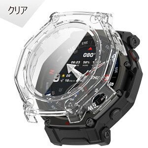�V����! Amazfit T-Rex 3 pro 48mm ��p�P�[�X �t�B����+PC�t���[�� Amazfit T-Rex3 pro �J�o�[ �A�}�Y�t�B�b�g�E�H�b�` �P�[�X �K���X�t�B���� �N���A ��̌^ �����K���X Amazfit T-Rex3 pro �J�o�[ �t���ی� �t