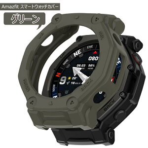 Amazfit T-rex 3 Pro 48MM �P�[�X Amazfit T-Rex3 Pro 48 mm �t���[���ی�J�o�[ �X�}�[�g�E�H�b�` �_� �J�o�[ �A�}�Y�t�B�b�g�ی�P�[�X �A�}�Y�t�B�b�g T-Rex 3 �v�� �P�[�X �ϏՌ� �Ռ��z�� �ȈՒ��E �y
