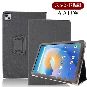 AAUW T50 10.1インチ 2023 ケース AAUW P60 10.1インチ 2023 ケース タブレット 10.1インチ 手持ちバンド 持ちやすい カバー おしゃれ スタンド機能 AAUW 耐衝撃 薄型 ブック型 革製 フレームデザイン シン