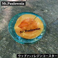 【20%OFF！】Mt.Paulownia(マウントポローニア) WOOD&RESIN COASTER ウッドアンドレジンコースター 木製 …