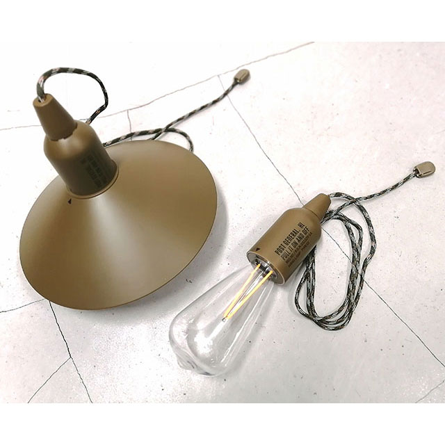 POST GENERAL ポストジェネラル HANG LAMP ハングランプ タイプ1 全4カラー サンドベージュ ブラック ホワイト オリーブカーキ  アウトドア 用品 キャンプ グッズ | Greenfield