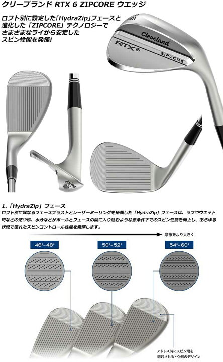 楽天市場】クリーブランド RTX 6 ZIPCORE ウエッジ N.S.PRO 950GH neo 