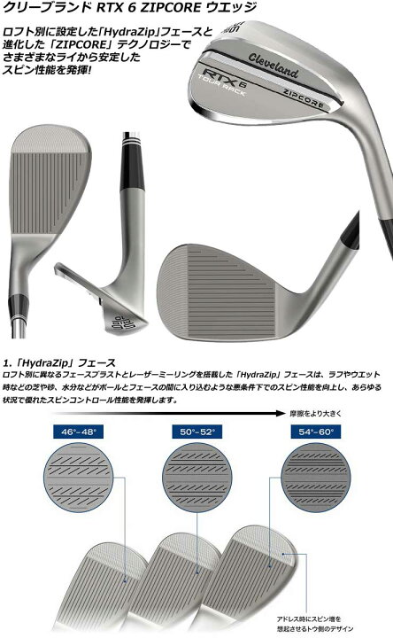 楽天市場】特注カスタムクラブ クリーブランド RTX 6 ZIPCORE ツアー 