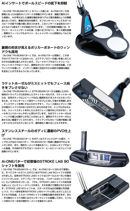 楽天市場】特注カスタムクラブ オデッセイ Ai-ONE TRI-BEAM 2ボール CS 
