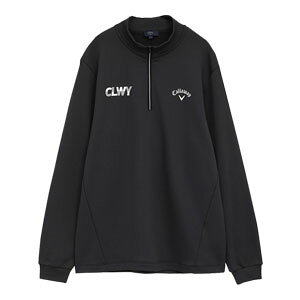 キャロウェイ 裏起毛 ハーフジップ モックネック 長袖シャツ ゴルフウェア メンズ 2025年秋冬モデル M-3L C25233113