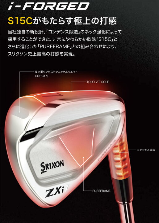 楽天市場】20％OFFクーポン対象！スリクソン ZXi7 アイアン 